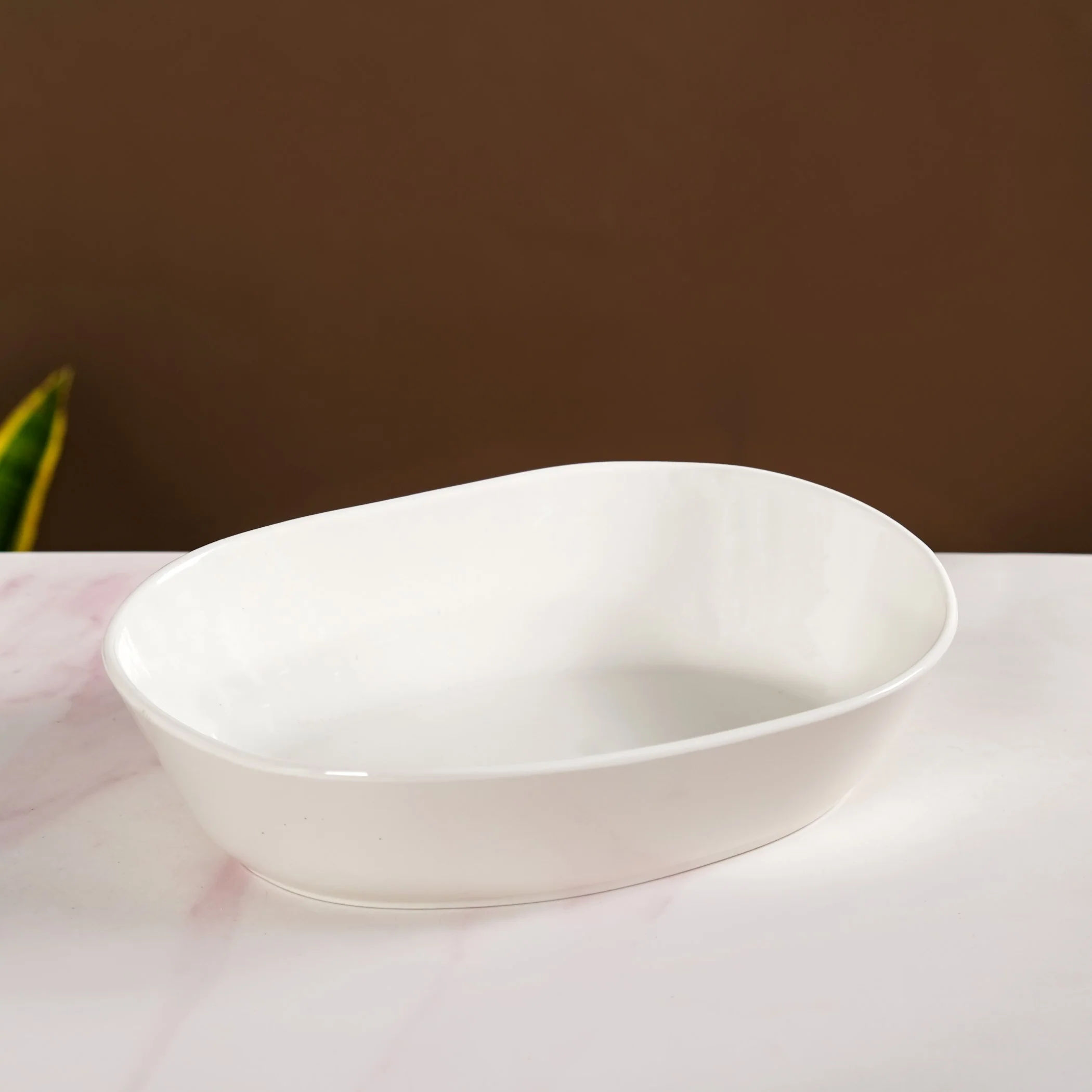 White 3 Tier Ceramic Fruit Bowl With Stand - Image 9