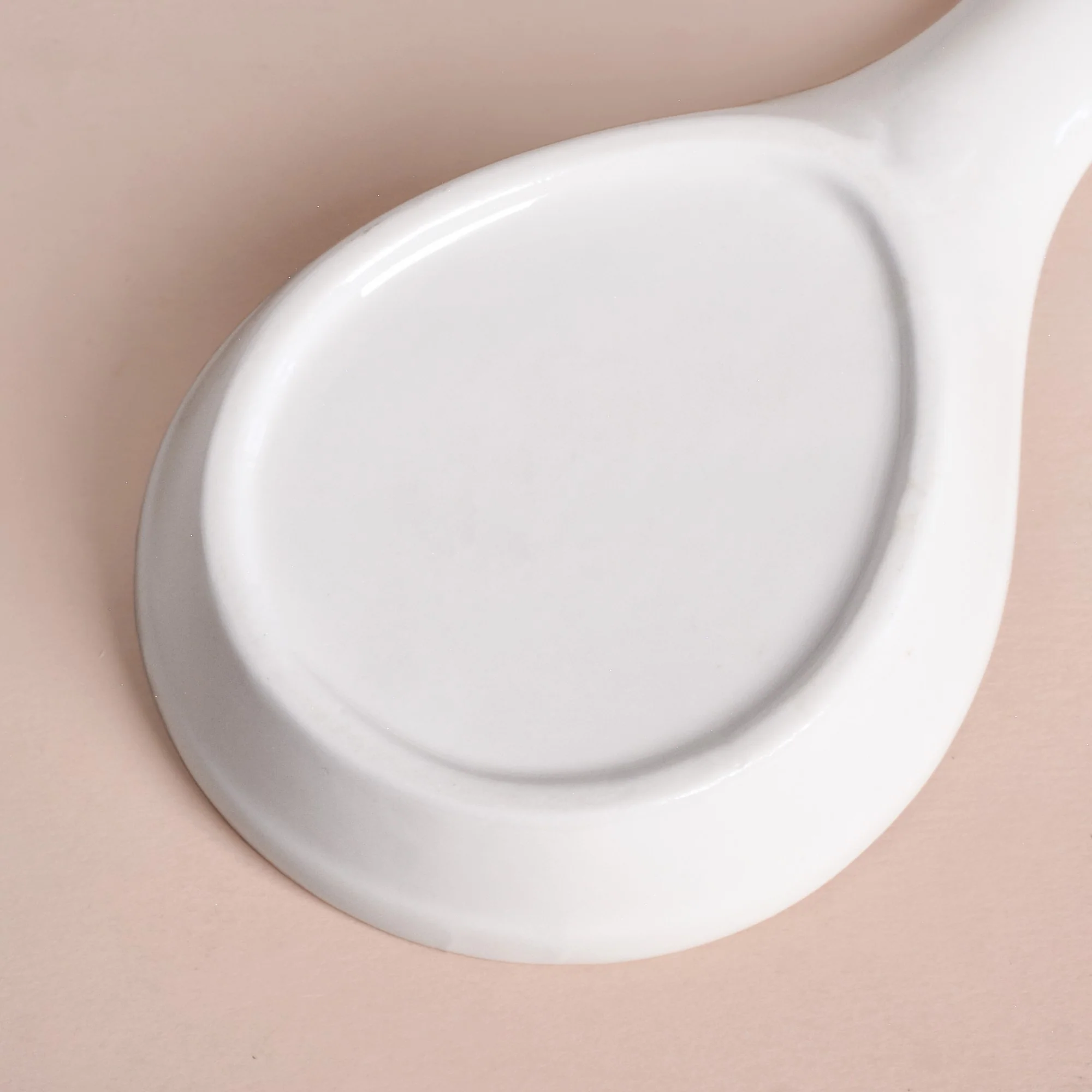 White Ceramic Spoon Holder With Wooden Tray - Image 7