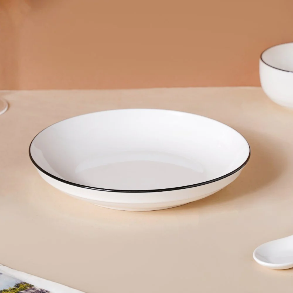 White 16 Piece Pasta Set For 4 - Image 11