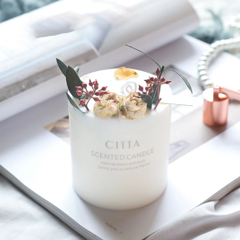 White Scented Candle - Image 6