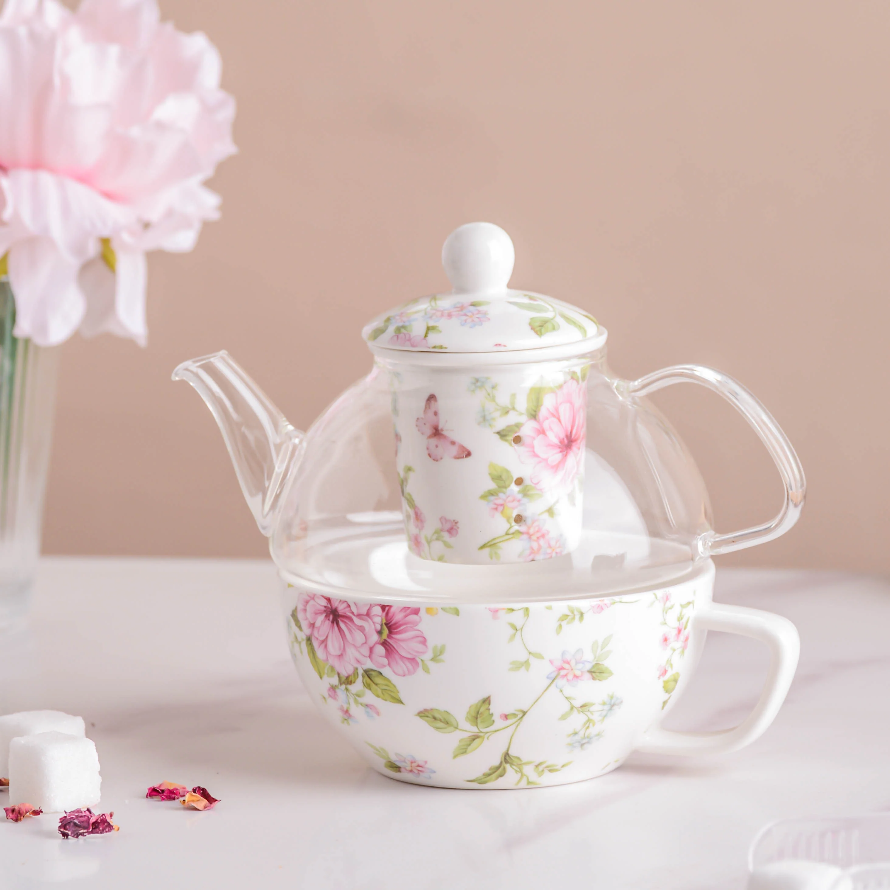JARDIN White Teapot Set - Image 14
