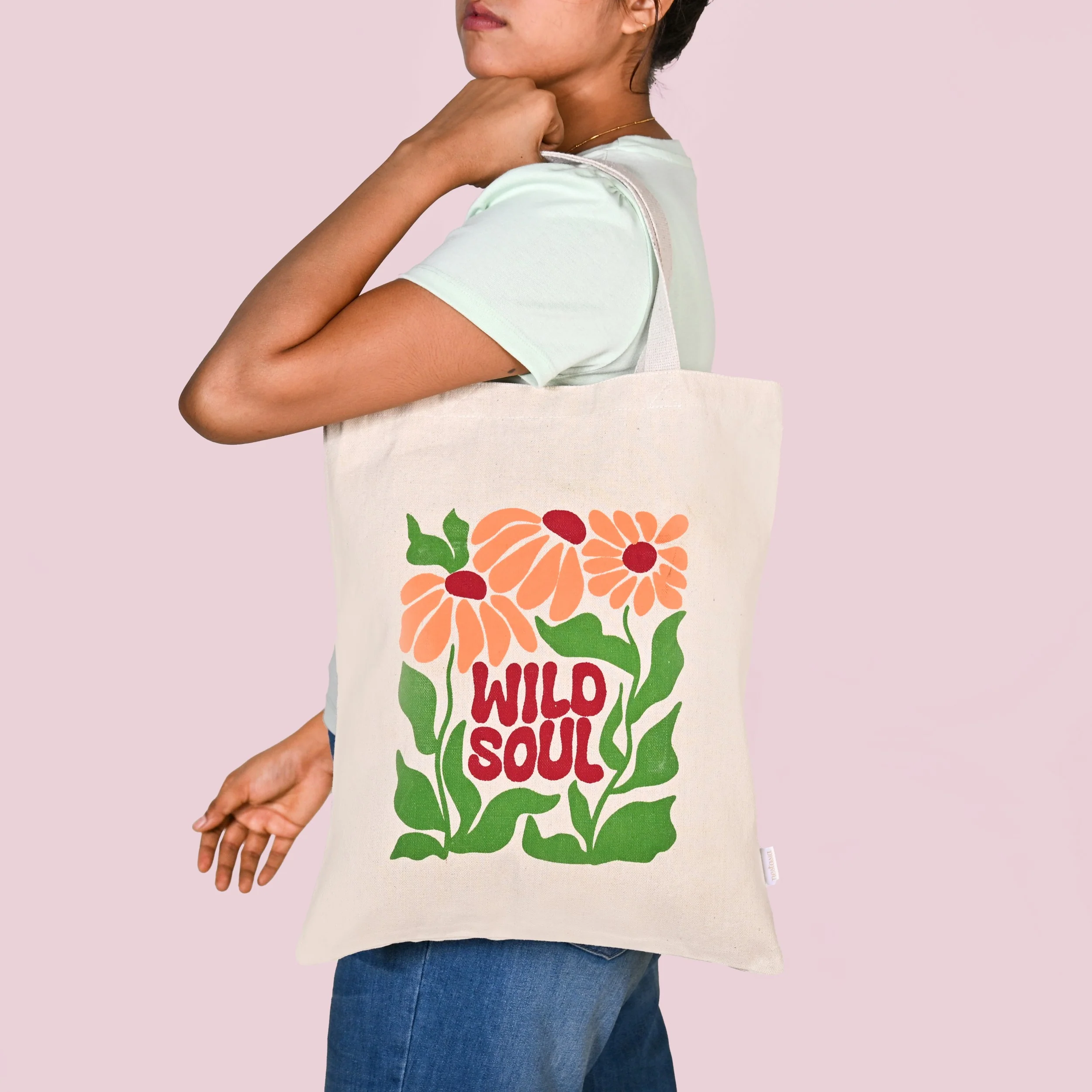 Wild Soul Good Vibes Canvas Tote Bag Set Of 2 - Image 3