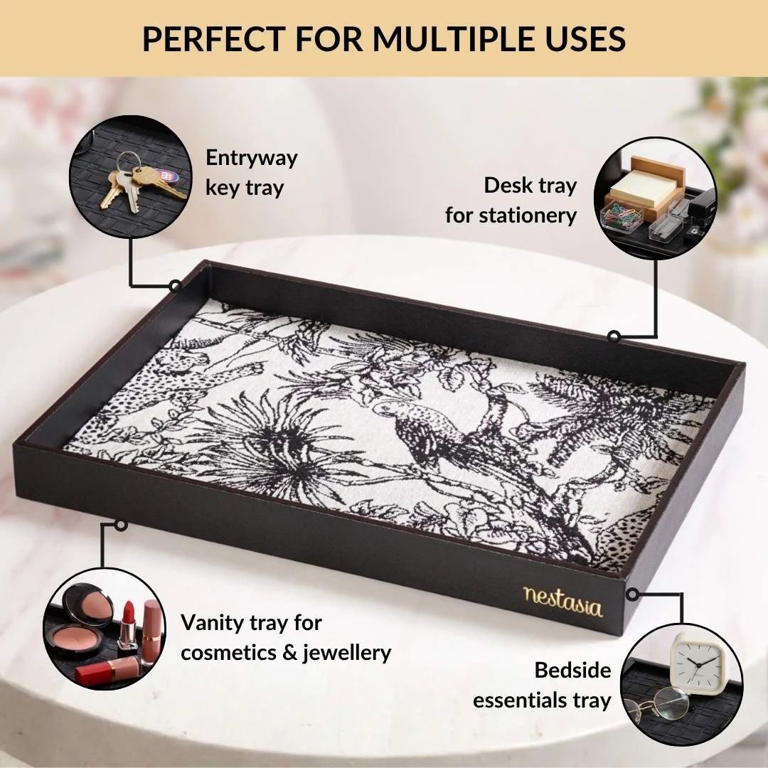 Wildlife Print Desk Organizer Tray Rectangle - Image 6