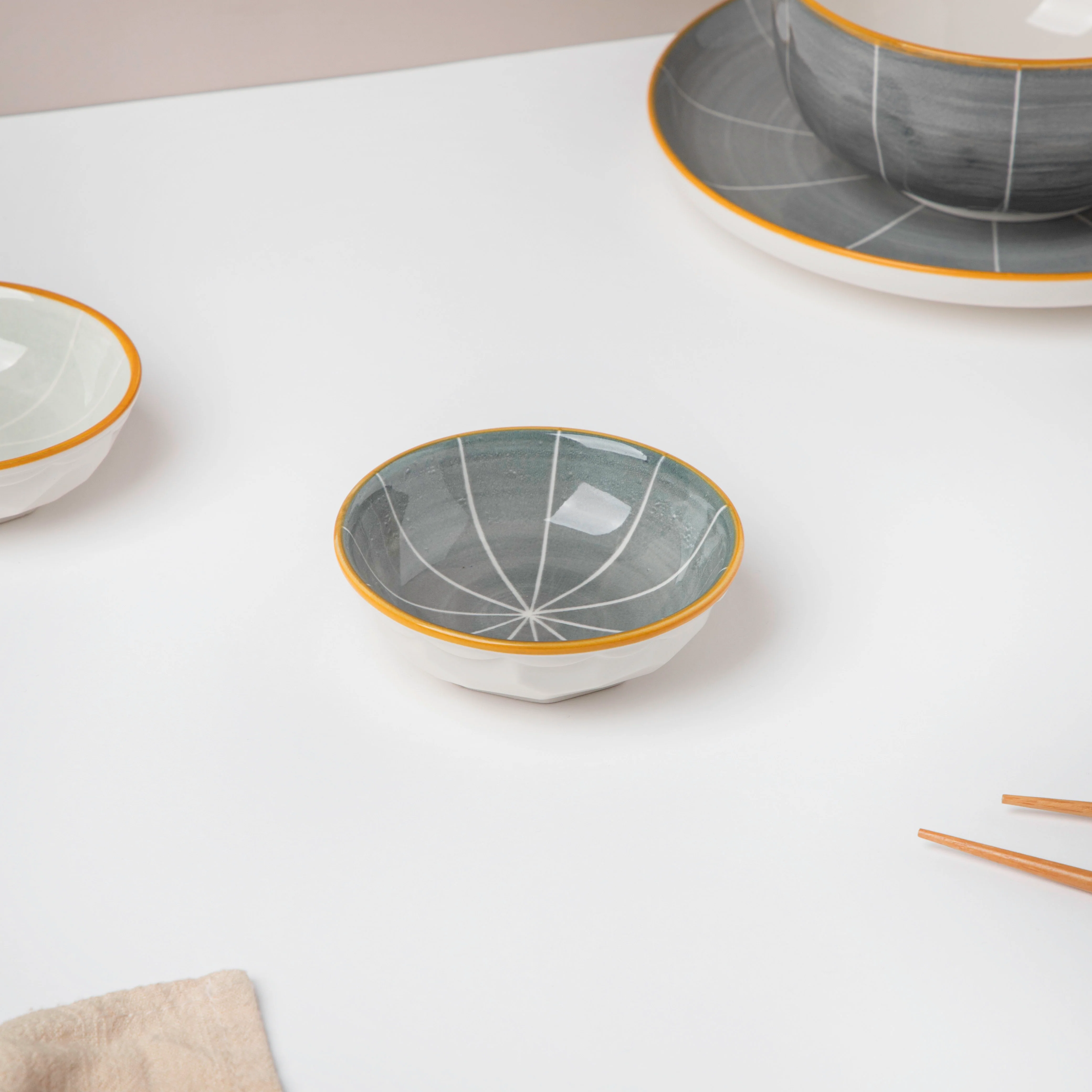 Willow Dark Grey 22 Piece Dinner Set For 6 - Image 17