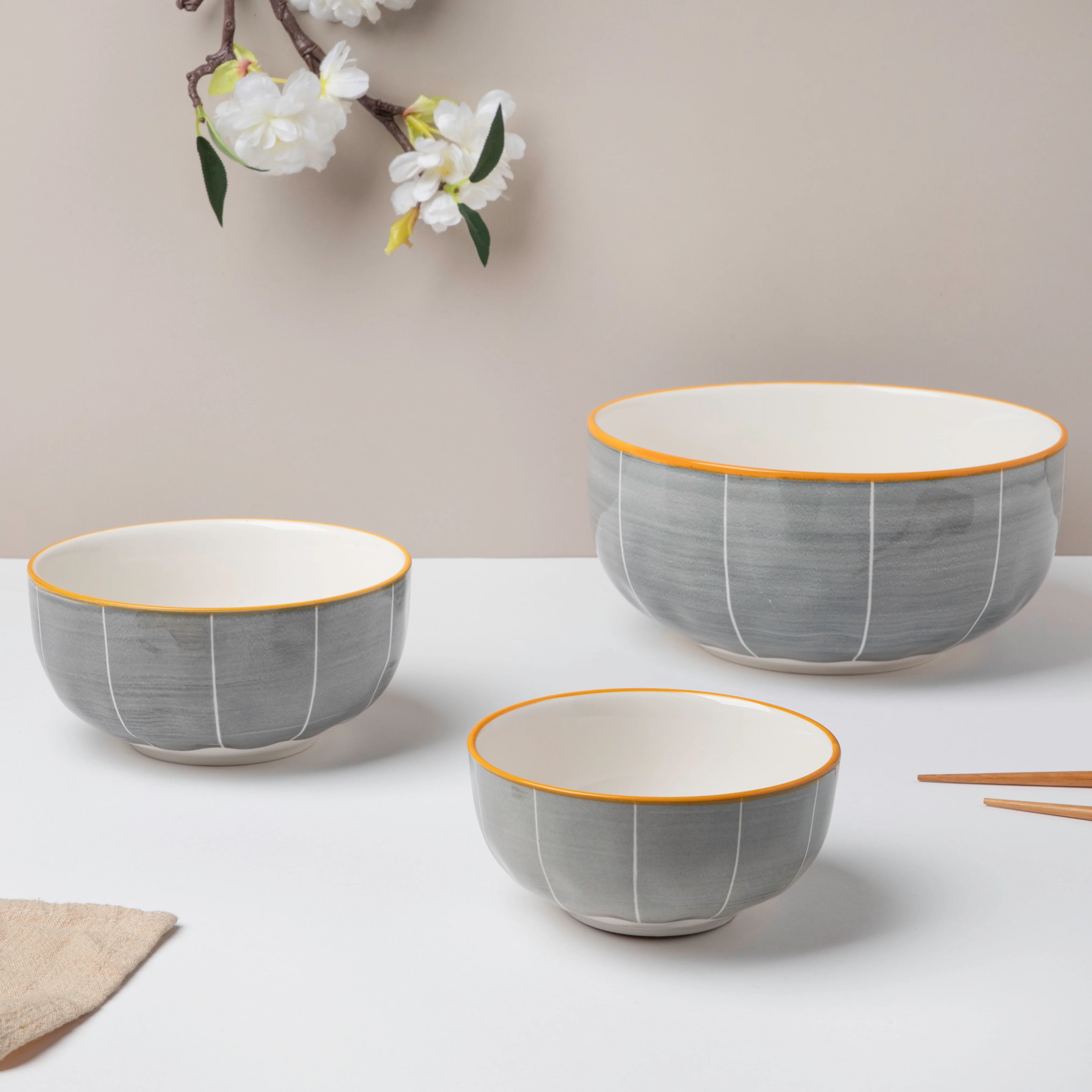 Willow Dark Grey 22 Piece Dinner Set For 6 - Image 4
