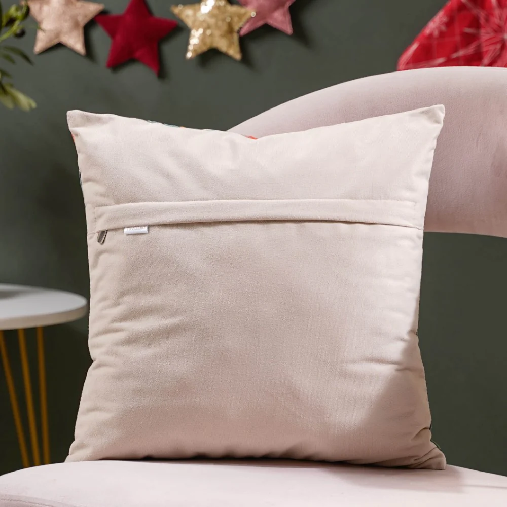 Winter Graphic Velvet Cushion Cover 16 X 16 Inch - Image 8