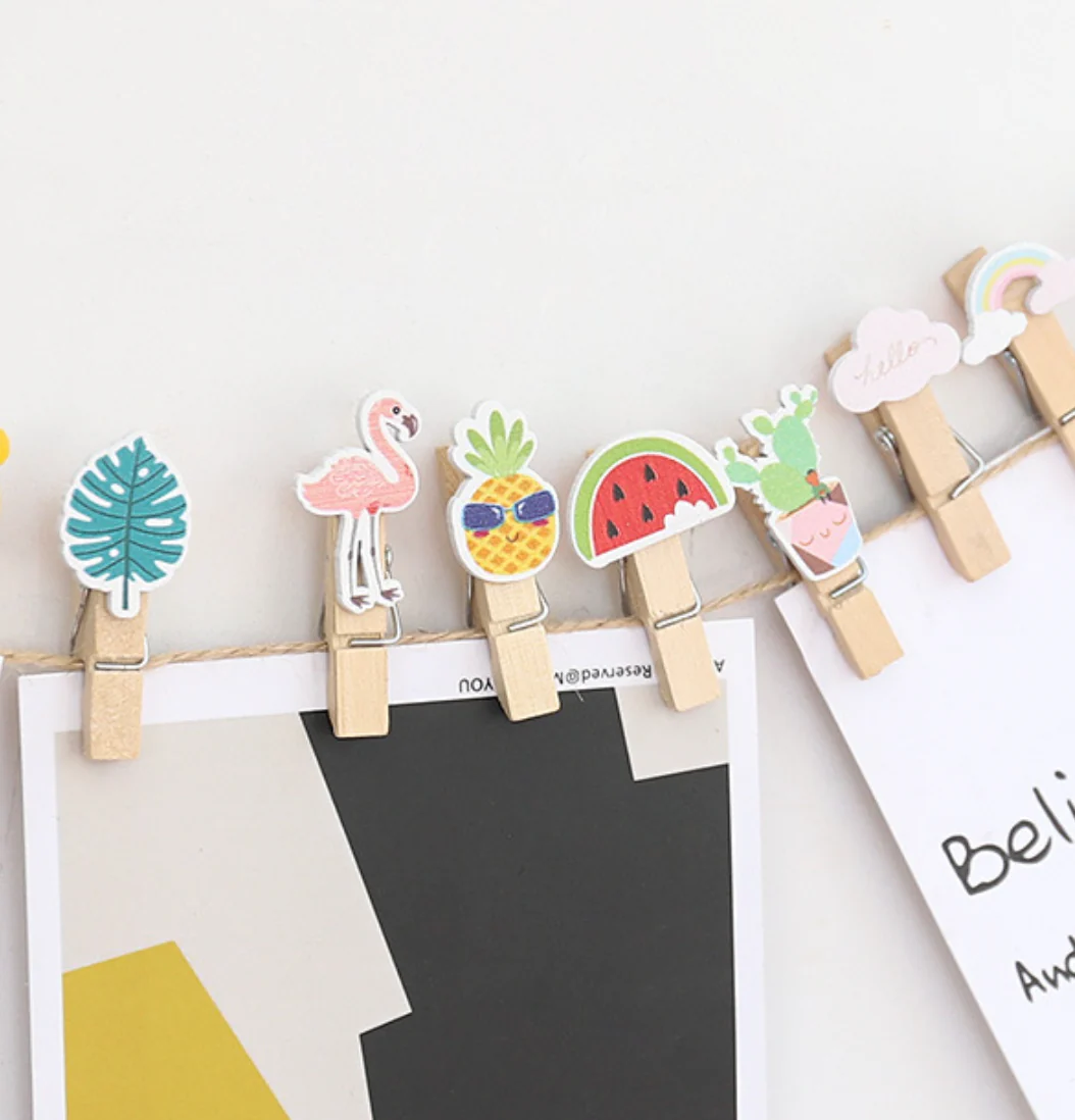 Wooden Hanging Clips - Set of 10 - Image 4