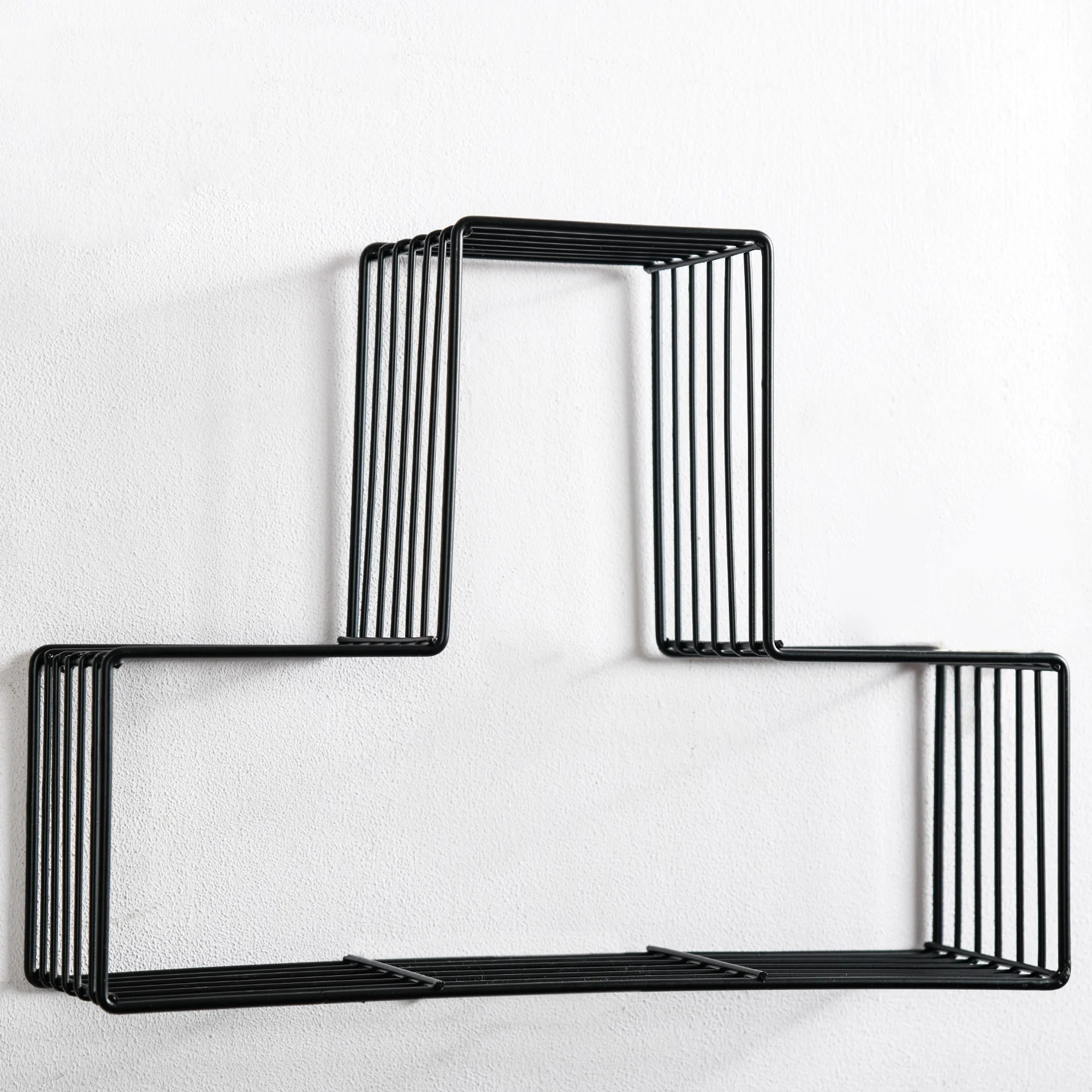 Wooden Hanging Shelf - Black - Image 3