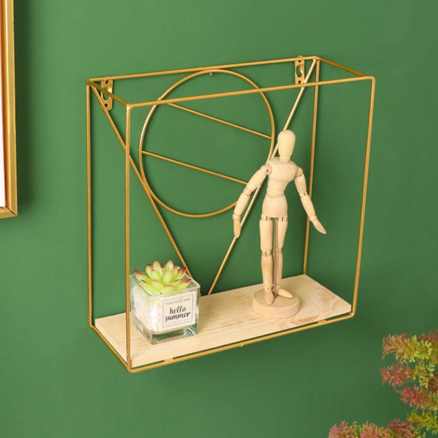Wooden and Metal Shelf - Image 3