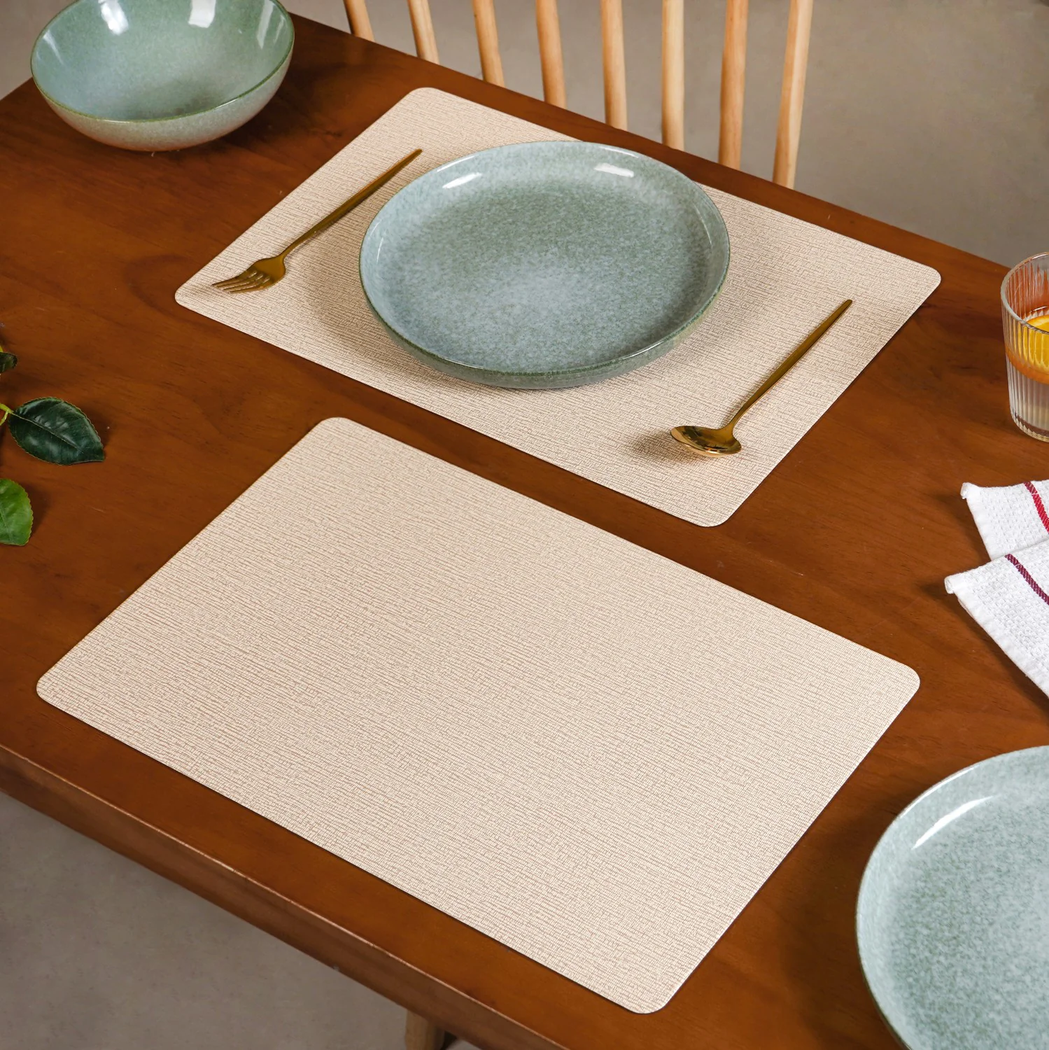 Wooden Texture Placemat Set Of 6 - Image 3