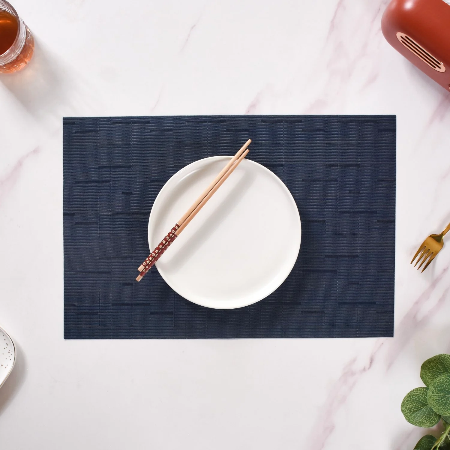 Woven Waterproof Placemat Set Of 6 - Image 8