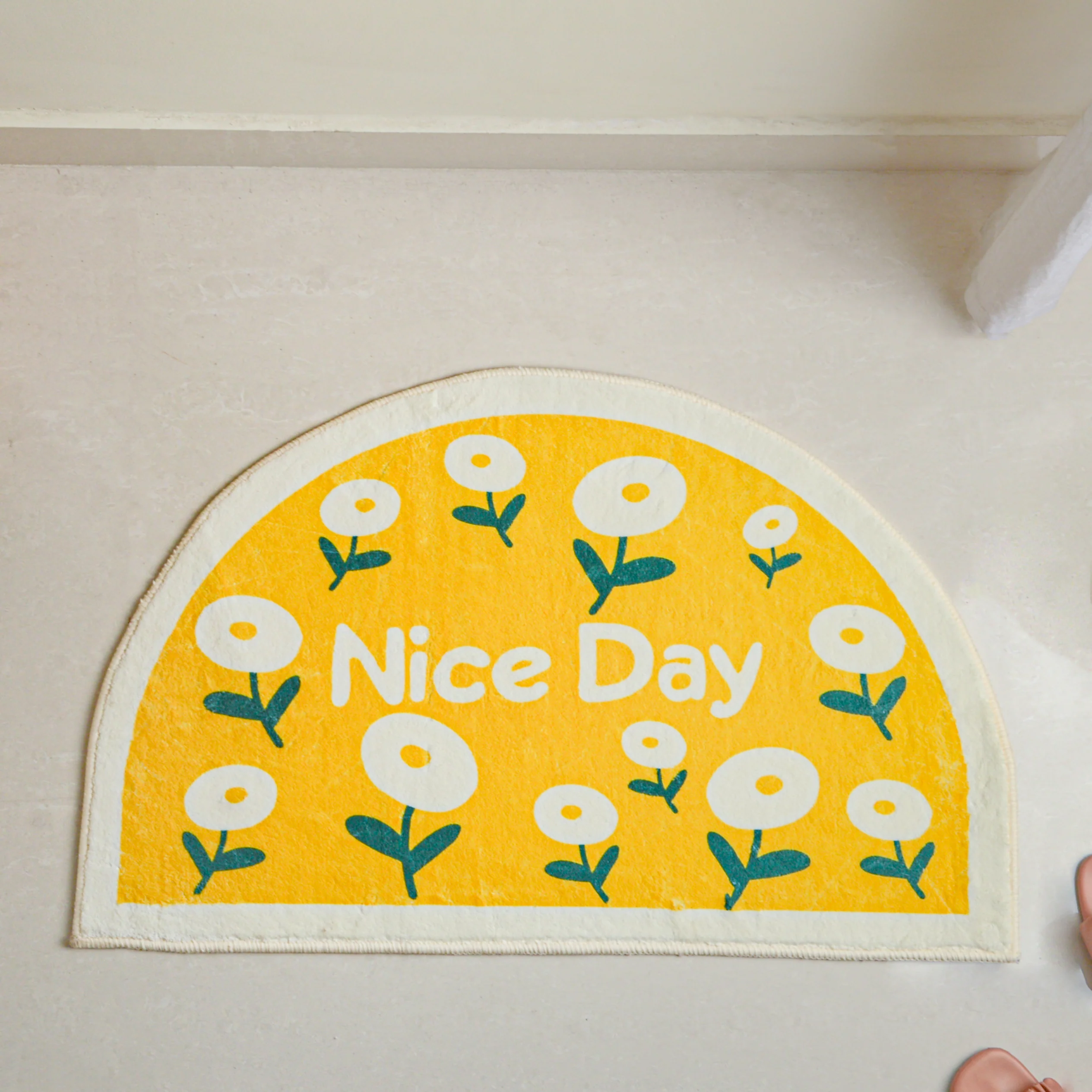Yellow Semicircle Rug - Image 4