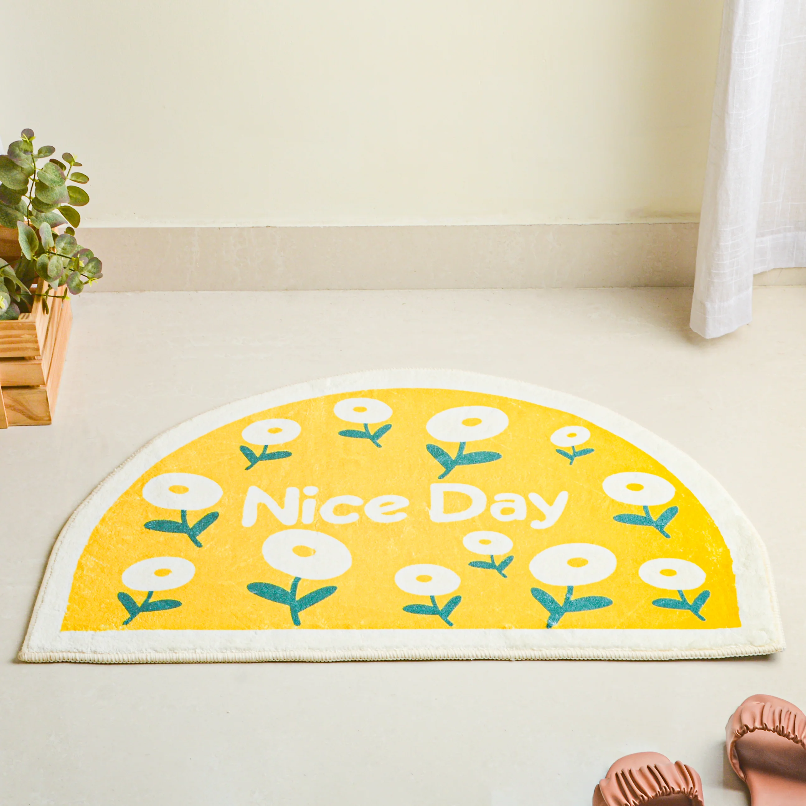 Yellow Semicircle Rug - Image 7