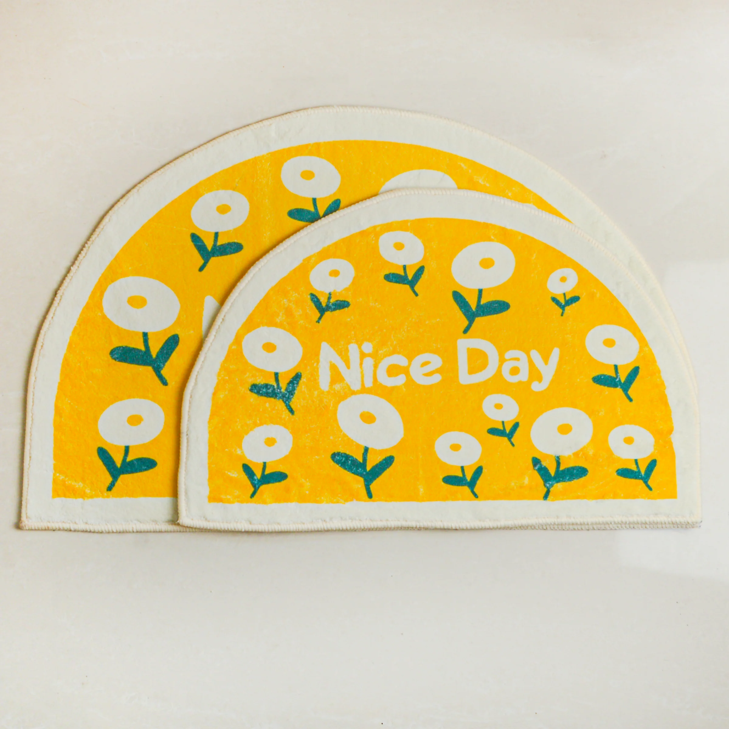 Yellow Semicircle Rug - Image 9